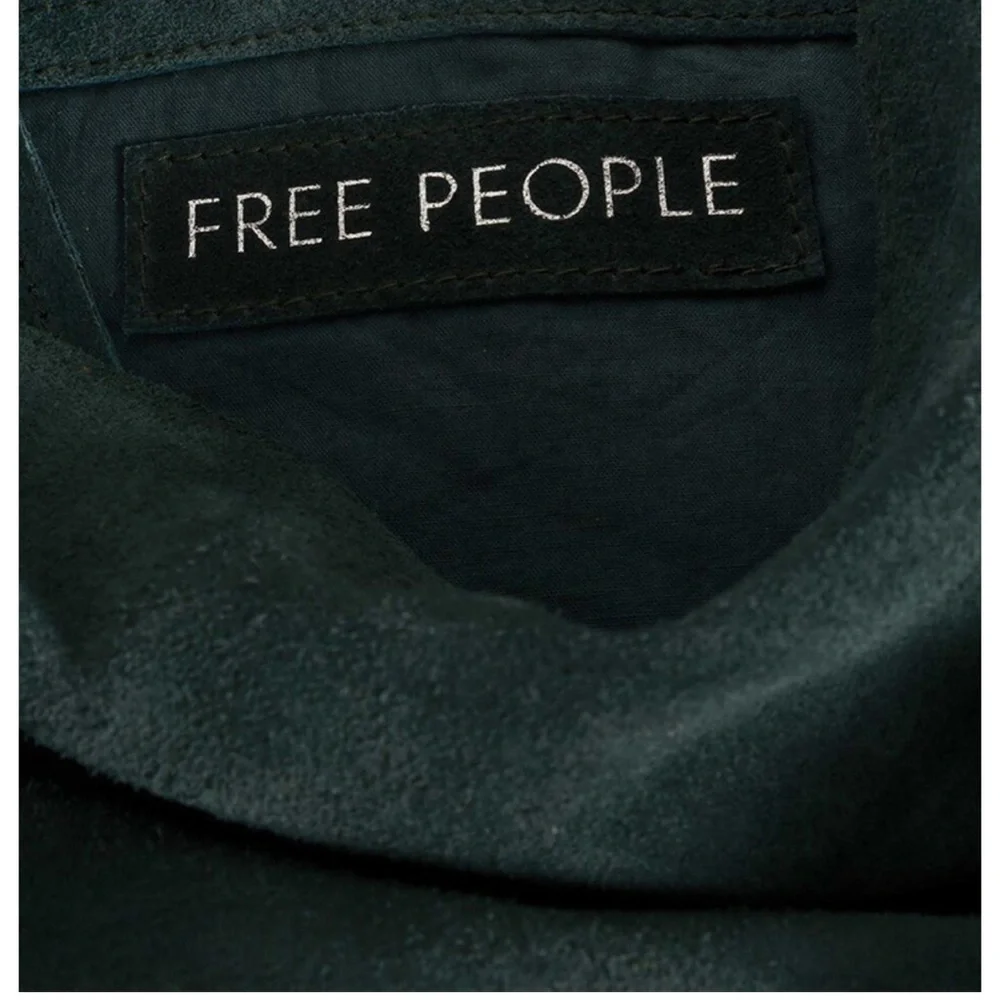 Free People Dark Green Suede Shoulder Bag - Picture 7 of 7